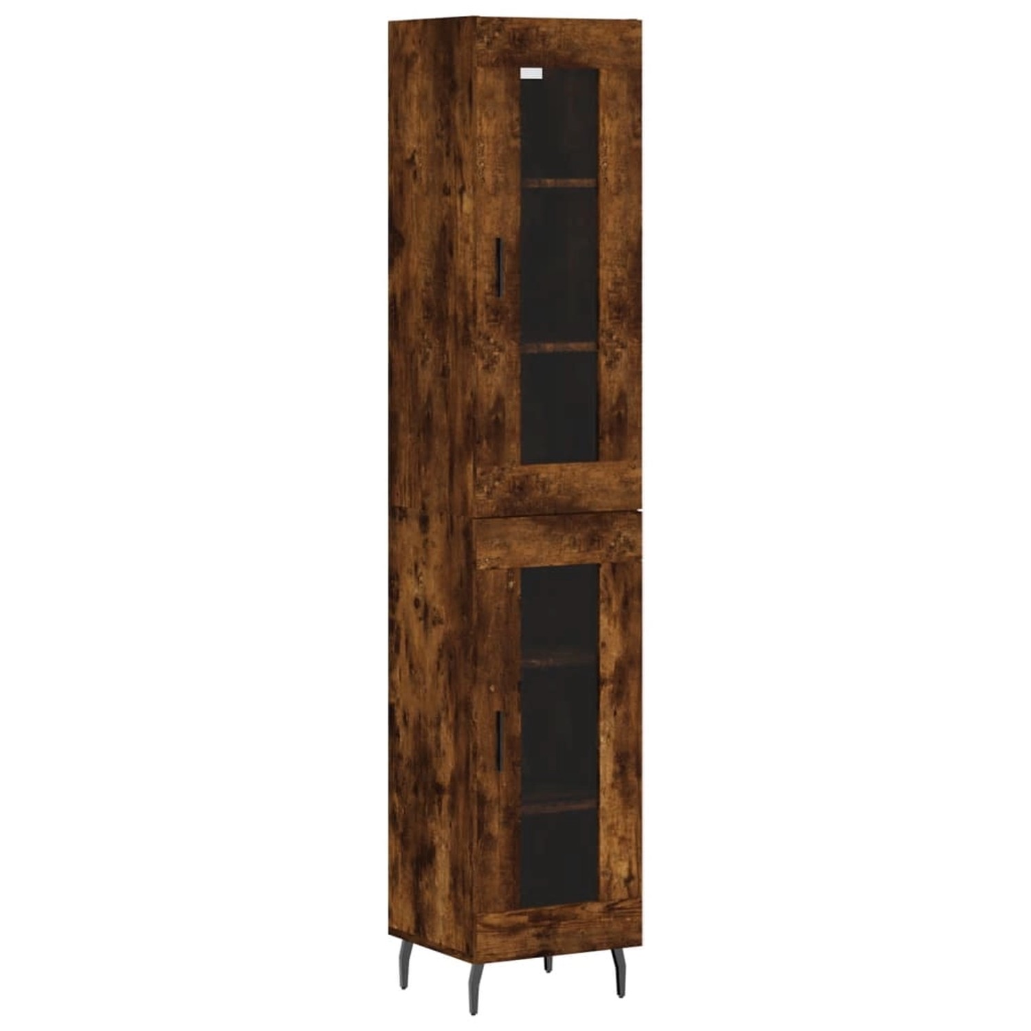 vidaXL Highboard Räuchereiche 34,5x34x180 cm Holzwerkstoff 3199446 günstig online kaufen