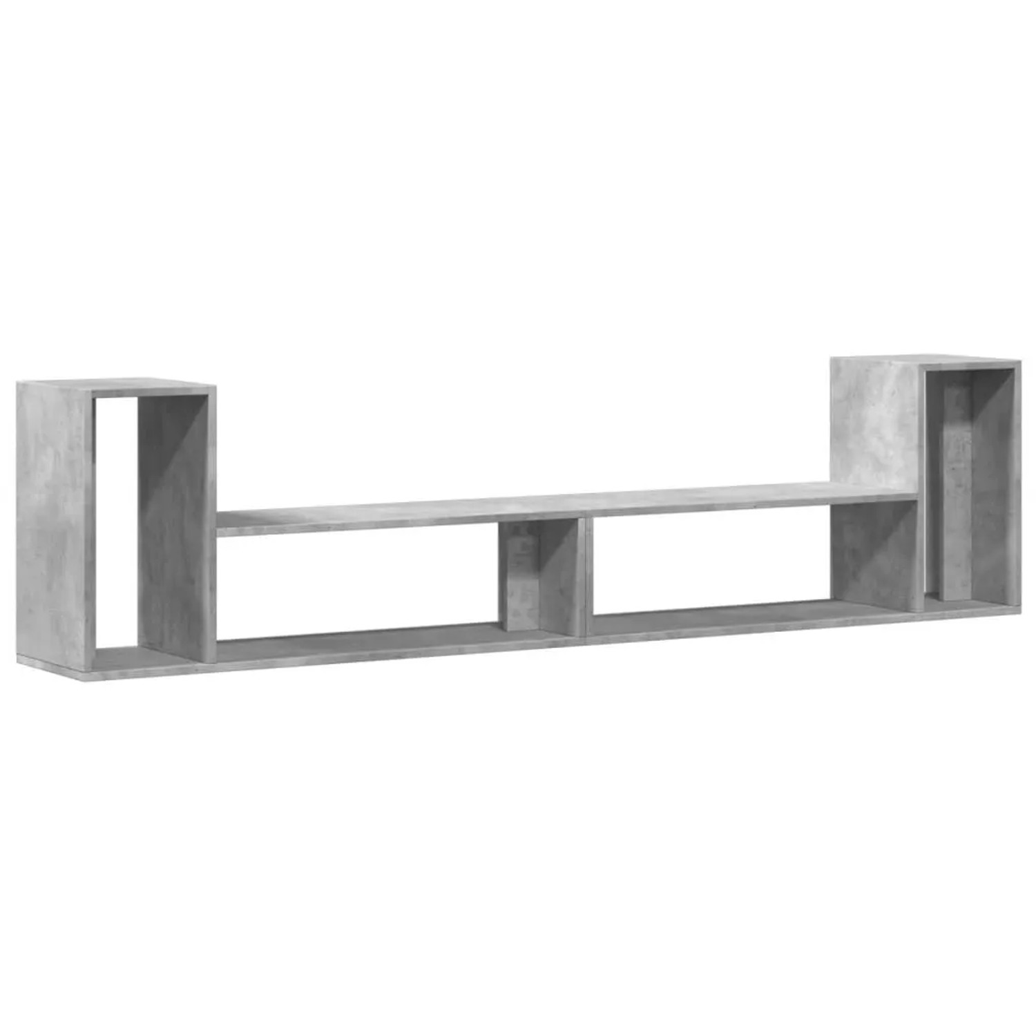 vidaXL TV-Schränke 2 Stk Betongrau 100x30x50 cm Holzwerkstoff 840796