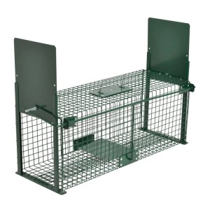 Grüne Moorland Safe Lebendfalle mit zwei Eingängen für Ratten, Marder und Mäuse.