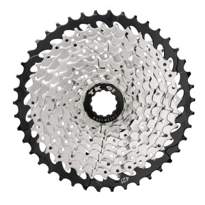 Force 10-fach Kassette (11-42) für Shimano, silberfarben/schwarz.