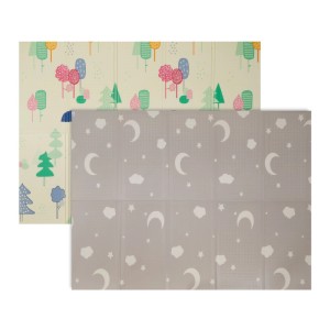Relaxdays Krabbelmatte XPE-Schaumstoff Faltbar mit Motiv 200 cm x 150 cm x 1 cm 0,8 kg