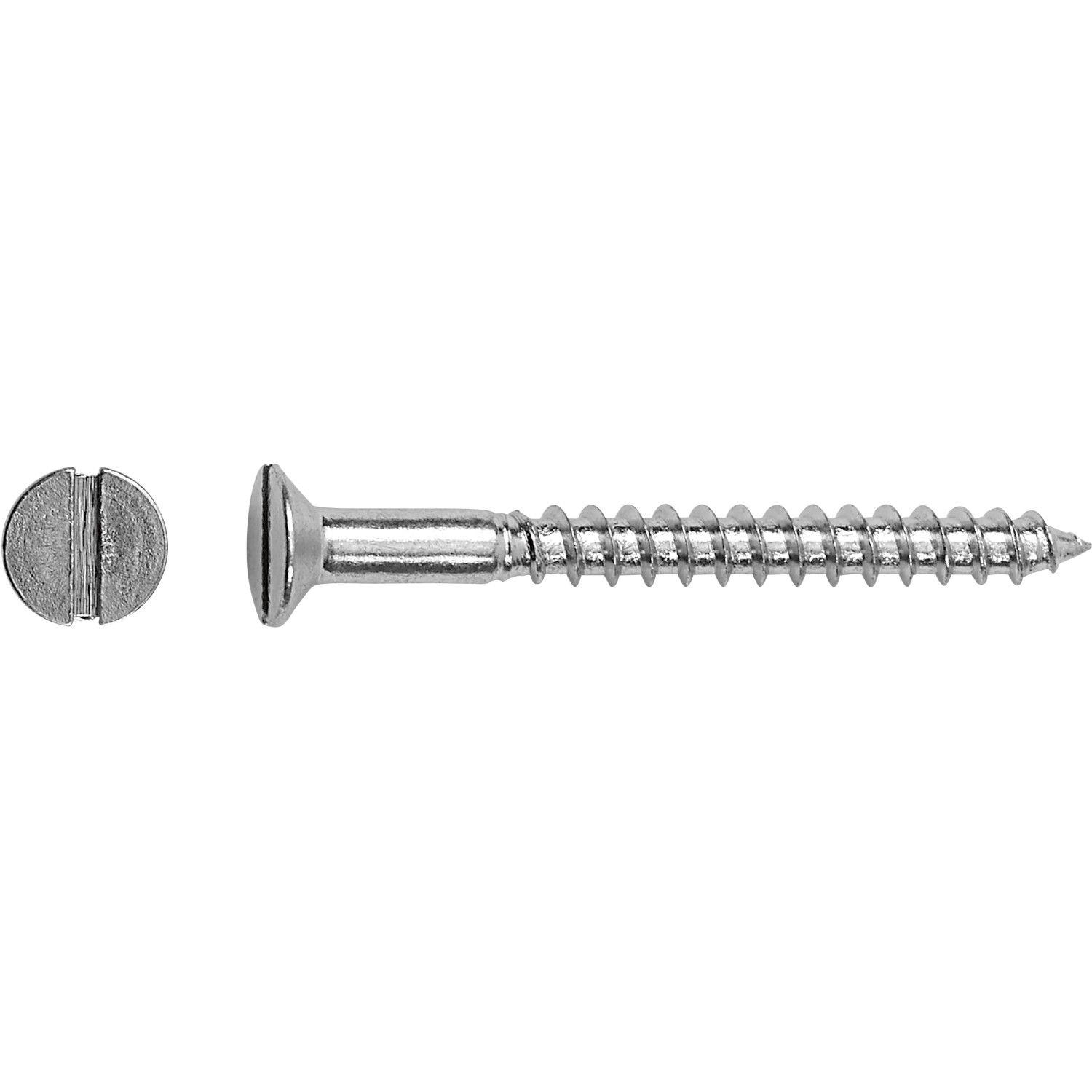 Senkkopf Holzschraube Schlitz-Antrieb Ø 5 mm x 30 mm 12 Stück