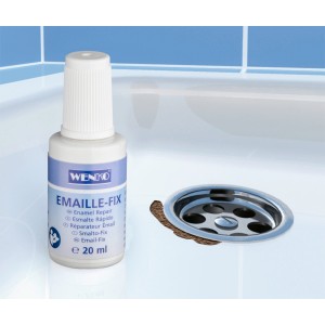 Wenko Emaille-Fix Lack 20ml zur Reparatur von Emaille-Schäden im Bad.