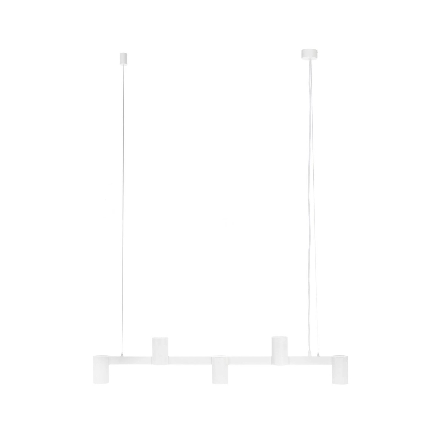 Arcchio Pendelleuchte Brinja 10008698 Modern in Weiß aus Aluminium 5-flammi günstig online kaufen