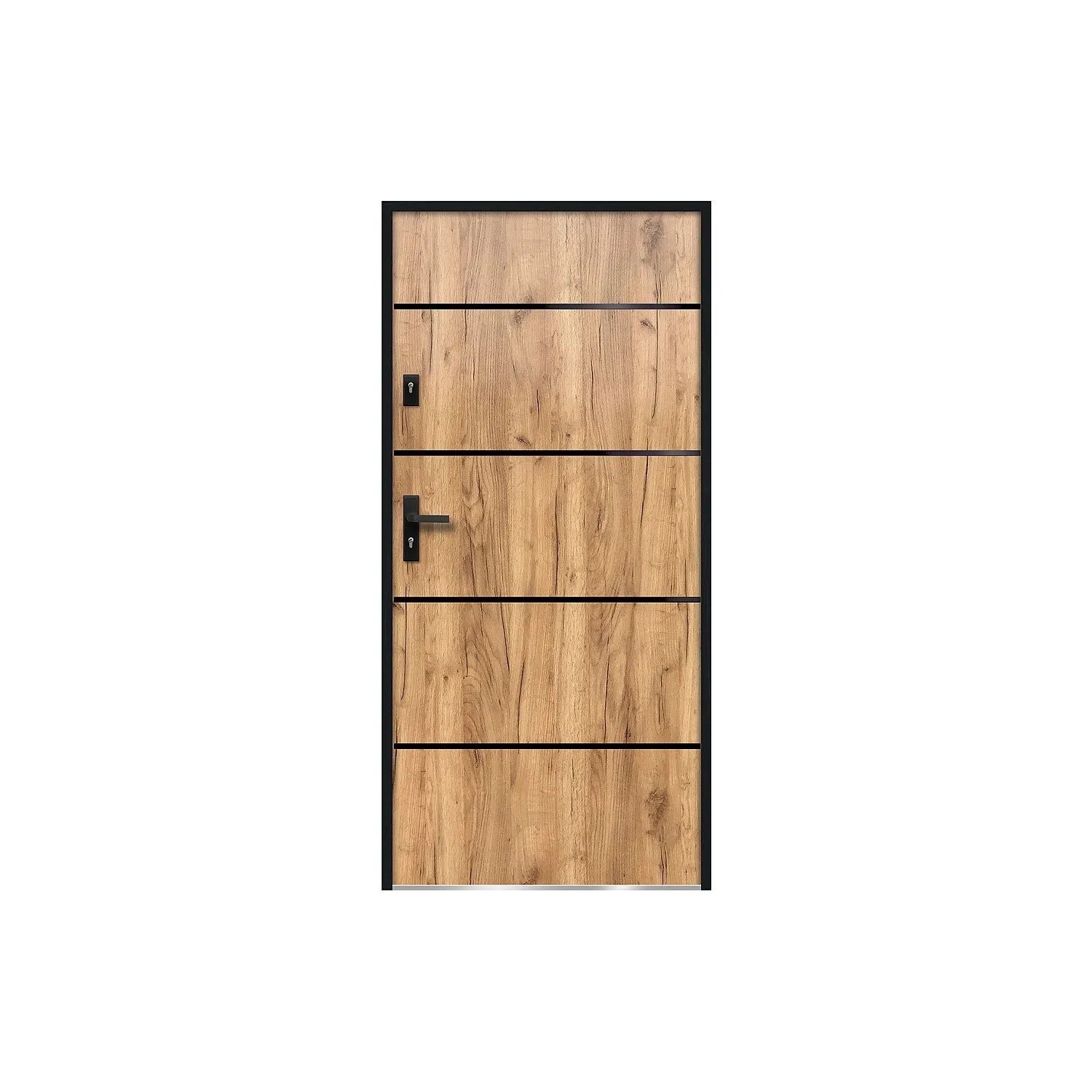 Vente-unique Haustür Naxara Naturfarben Hell 95 cm