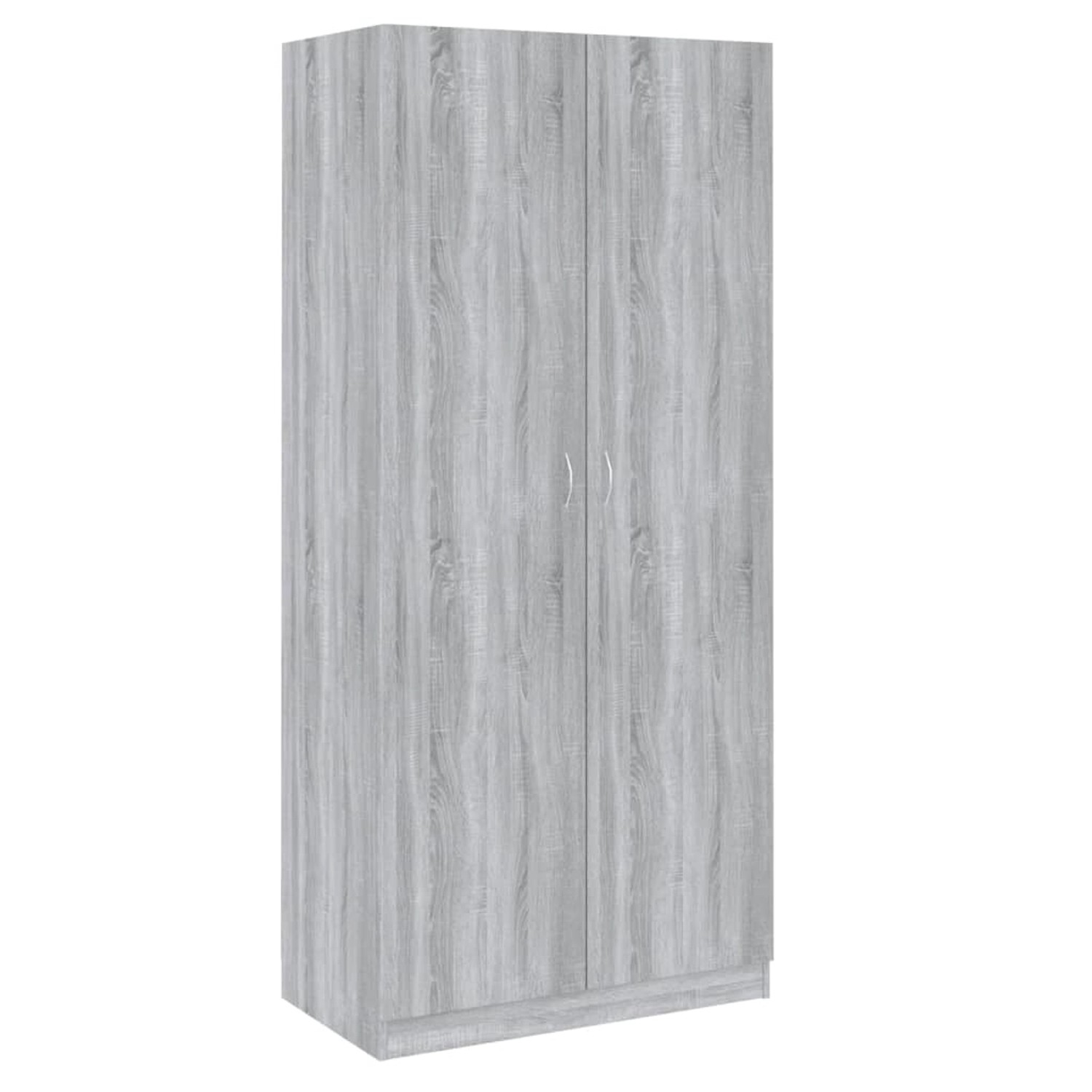 Vidaxl Kleiderschrank Grau Sonoma 90x52x200 Cm Holzwerkstoff günstig online kaufen