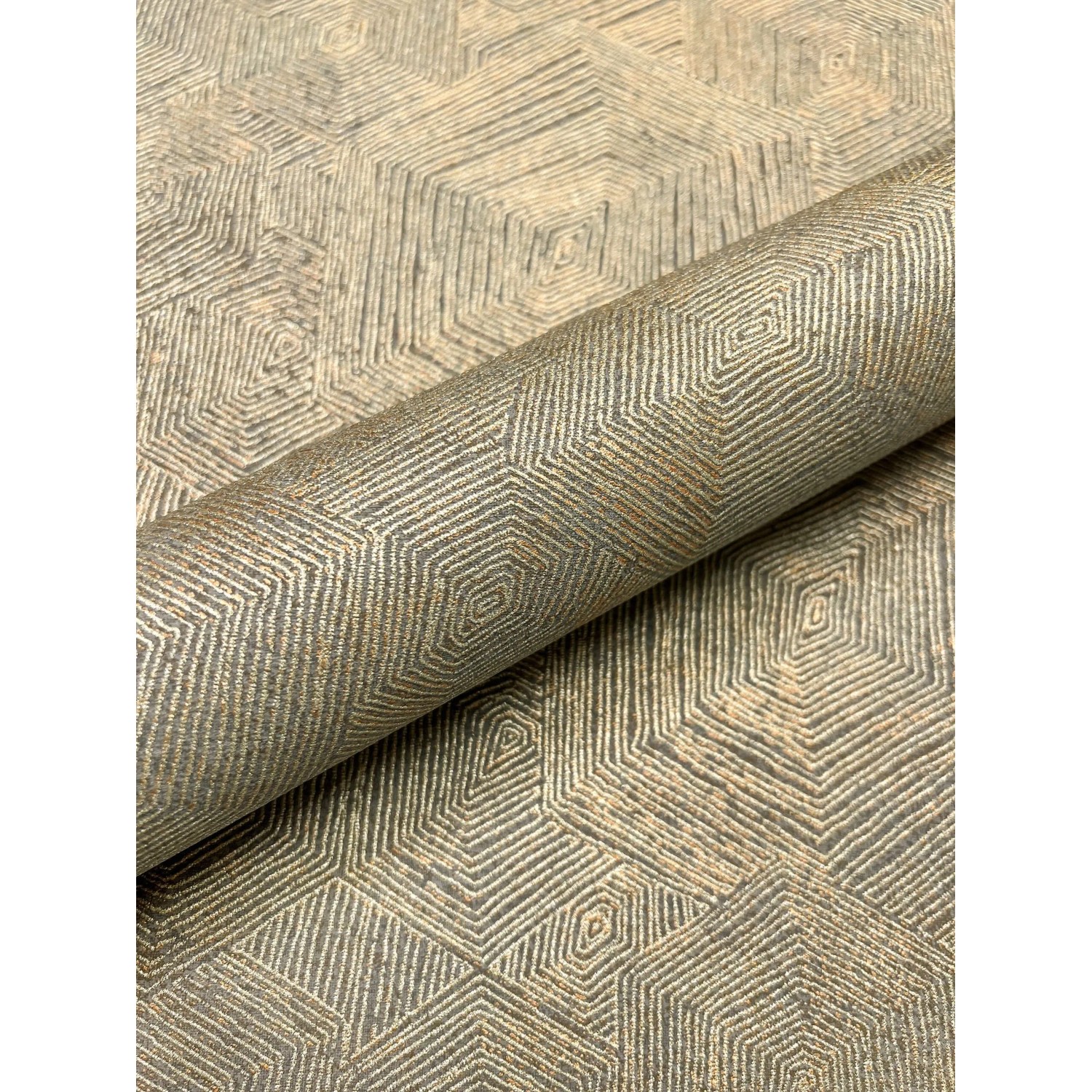 Newroom Vliestapete Kudi Khaki Leicht Glänzend Grafisch FSC®