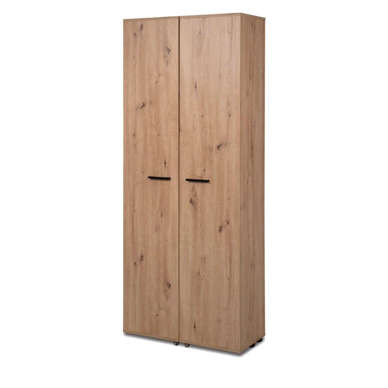 Furn.Design Schuhschrank Eiche Artisan 74 x 182 cm 2-türig 15 Fächer Logu günstig online kaufen