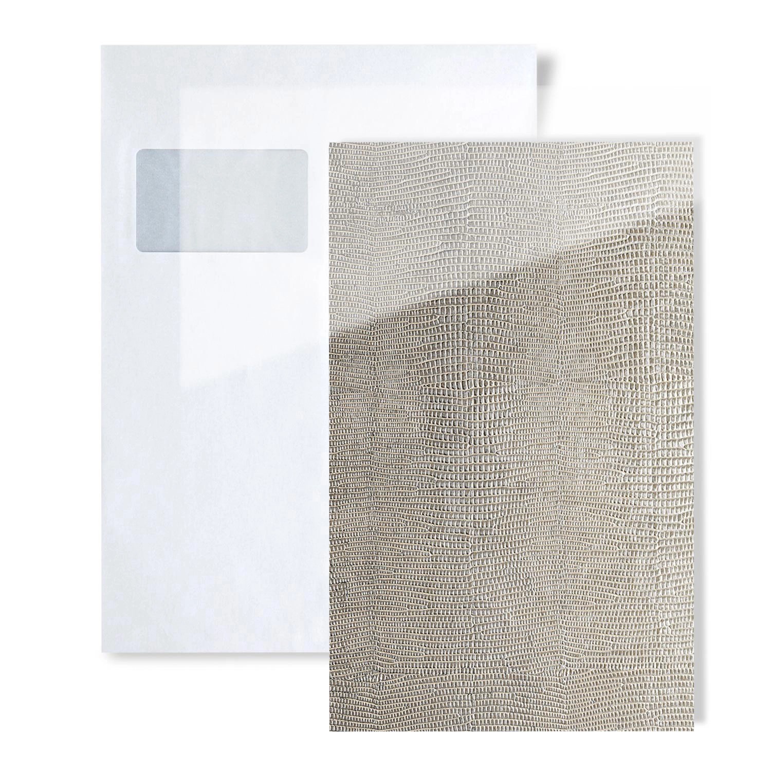 Wallface 1 MUSTERSTÜCK S-16979 DIN A5 Wandpaneel Muster LEGUAN SILVER AR+ günstig online kaufen