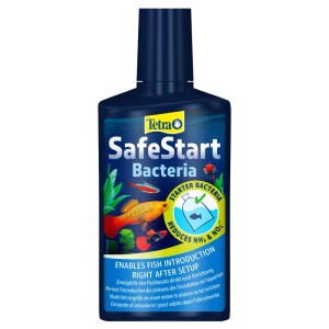 Tetra SafeStart Wasserpflegemittel 250 ml für Süßwasseraquarien.