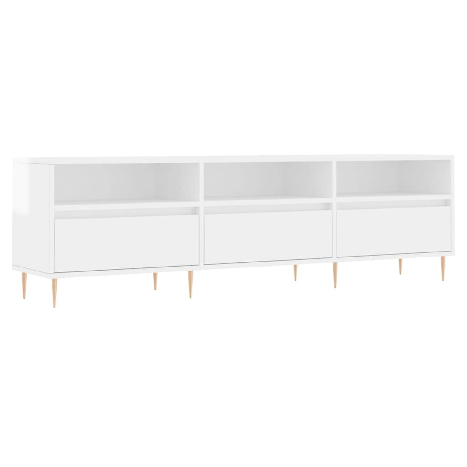 vidaXL TV-Schrank Hochglanz-Weiß 150x30x44,5 cm Holzwerkstoff 831270 günstig online kaufen