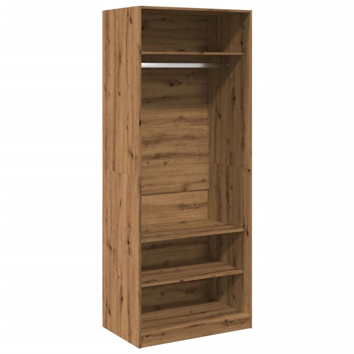 vidaXL Kleiderschrank Kleiderschrank Artisan-Eiche 80x50x200 cm Spanplatte günstig online kaufen