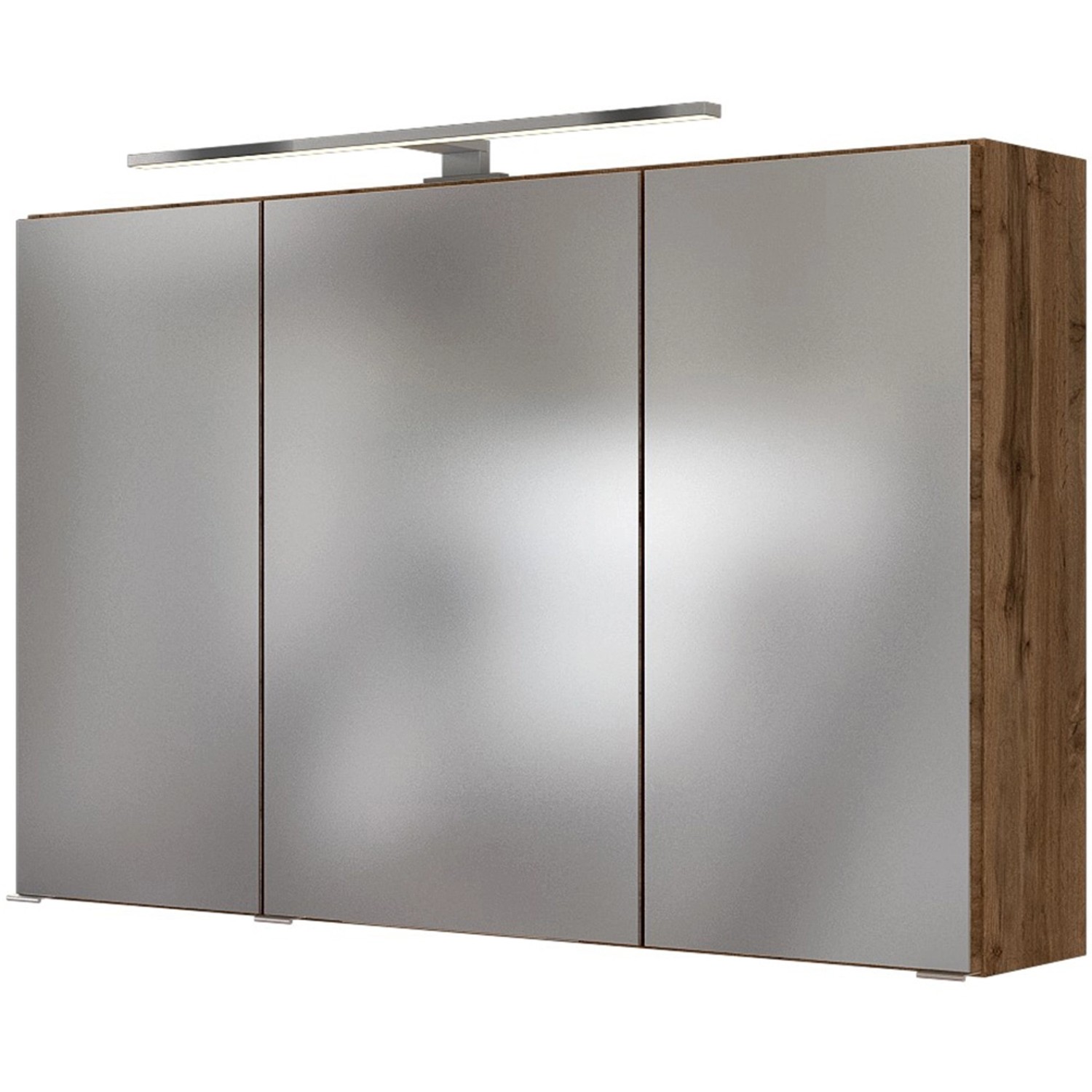 Held Spiegelschrank Verona Eiche 100 cm mit Softclose Türen