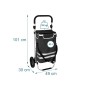 Relaxdays Einkaufstrolley Polyester Aluminium Schwarz Klappbar Mit Kühltasche 45 l 104 cm x 49 cm x 38 cm 2,7 kg_4