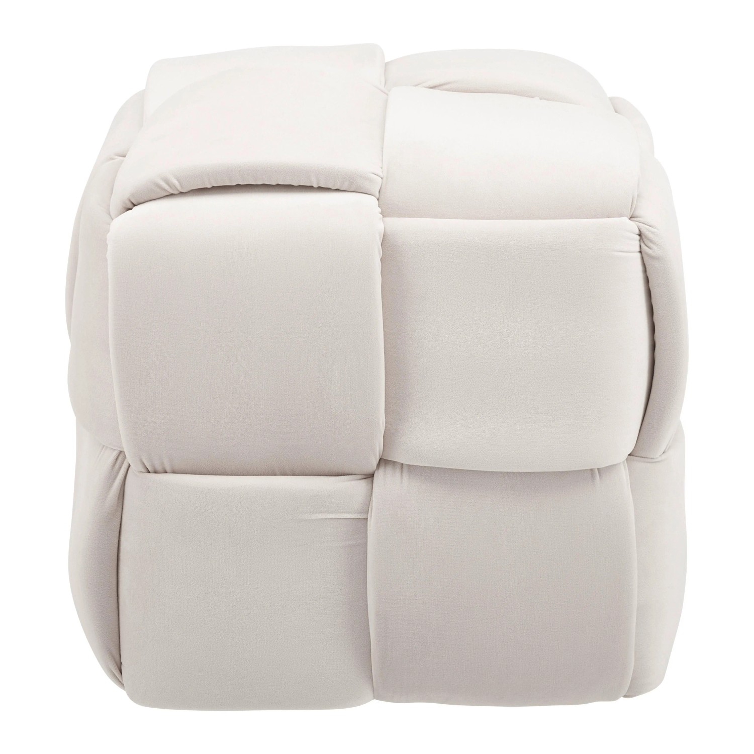 Bessagi Home Hocker Ella Beige Samt