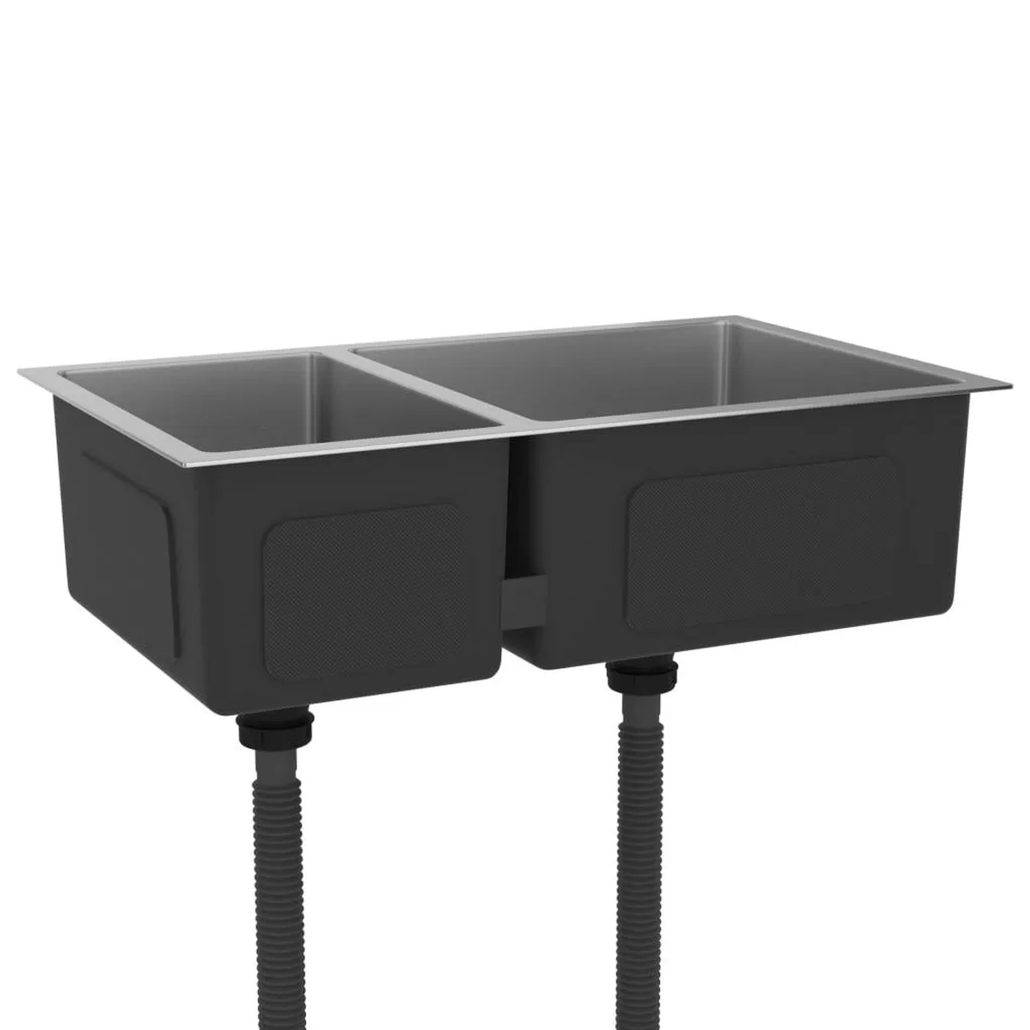 vidaXL Küchenspüle Edelstahl 51561