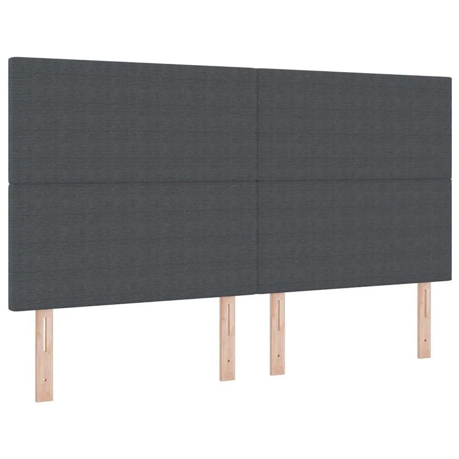 vidaXL Kopfteil mit Kopfteil Dunkelgrau 180 cm Kunstleder 3337733