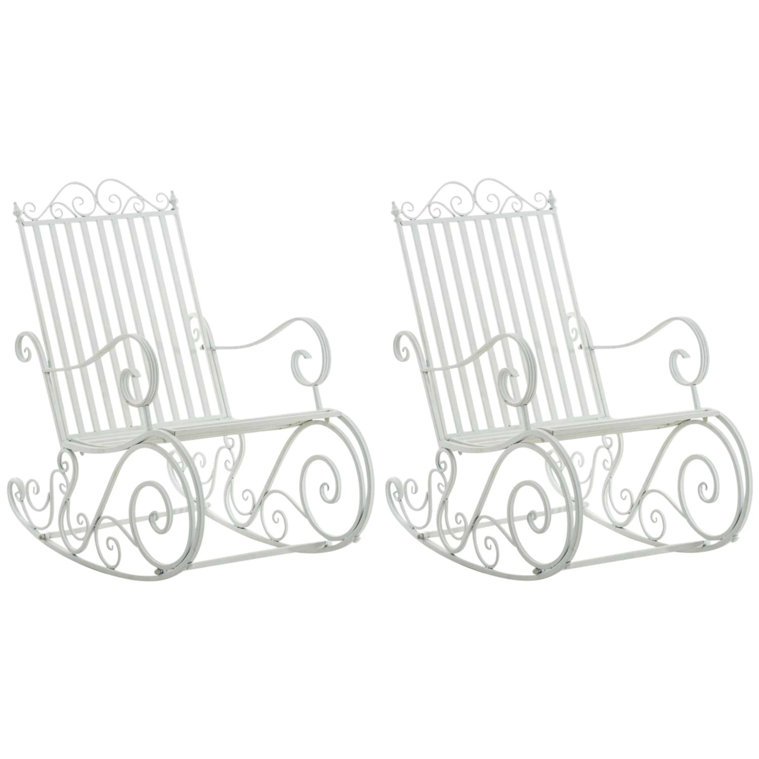 CLP 2er Set Schaukelstühle Smilla Weiß