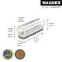 Wagner Klemmschalengleiter EH 0690, transparent, für Rohre Ø 1,2 cm, 4er-Set.