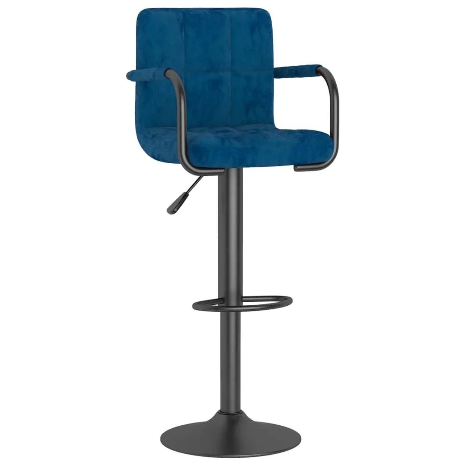 vidaXL Barhocker Blau Samt 334652