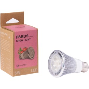 Parus LED-Pflanzenlampe Cultura 6W E27 mit Verpackung. Wachstumslampe für Pflanzenanzucht.