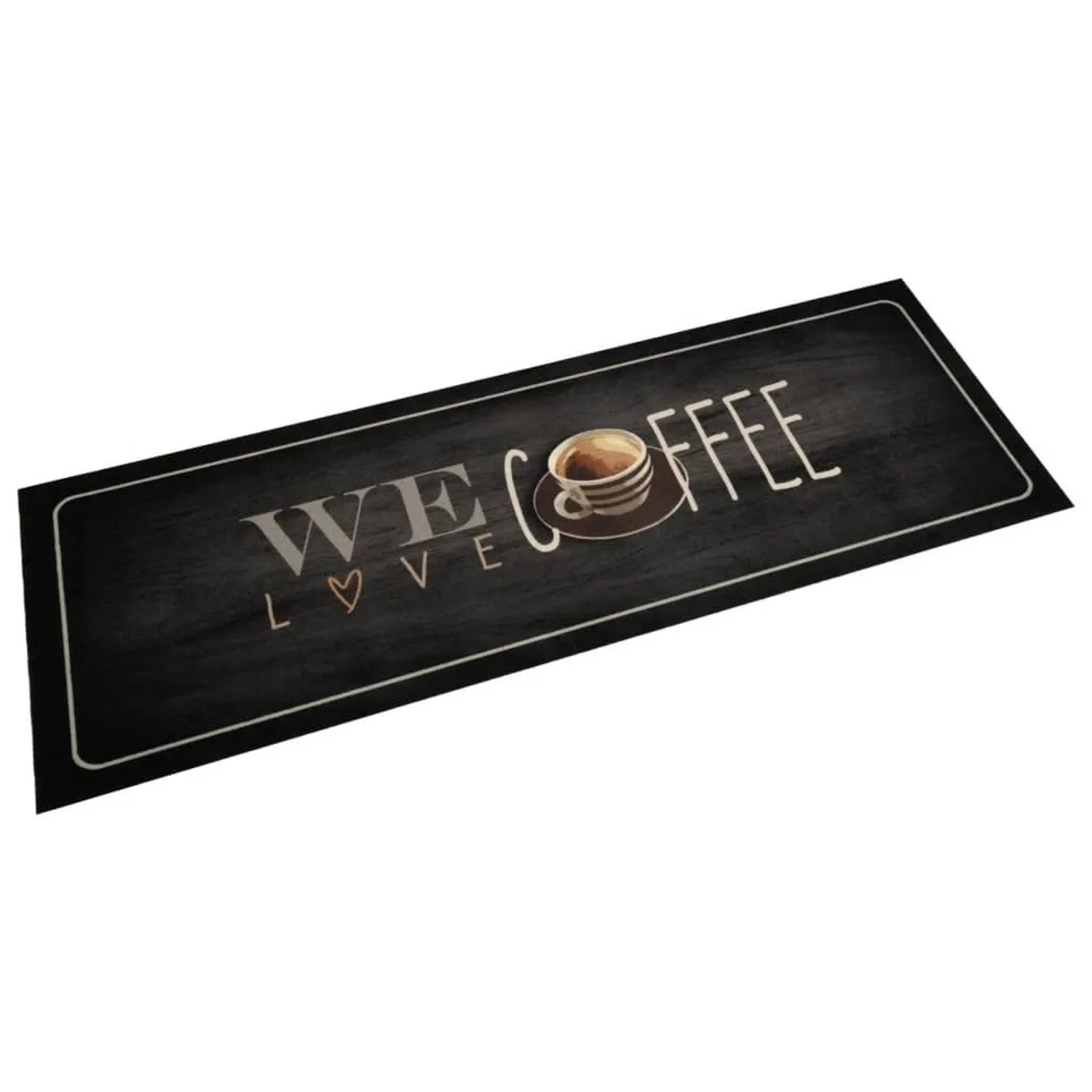 vidaXL Küchenteppich Waschbar Kaffee 60x180 cm Samt 4005591
