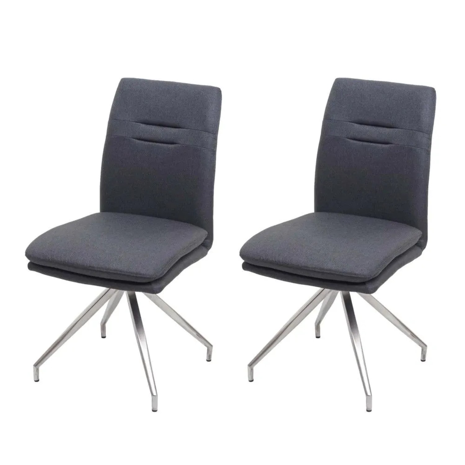 MCW Esszimmerstuhl H70 2er-Set Dunkelgrau