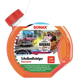 Sonax Scheibenreiniger Konzentrat Havana Love, 3l Flasche für klare Sicht
