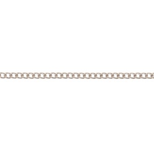 Conacord Panzerkette, Stahl, gedreht, Ø 1,5 mm, Nickel, Meterware.