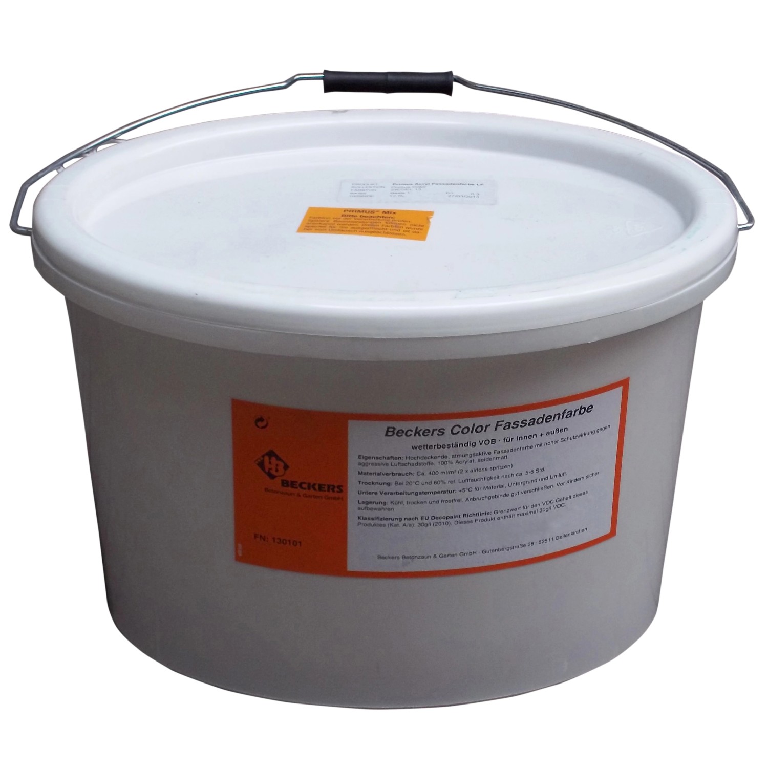 Beckers Betonzaun Acrylfarbe 12,5 l Betongrau günstig online kaufen