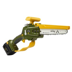 Alpen Akku-Mini-Kettensäge Beverin 20, grün/gelb, ohne Akku. Kompakte Akku-Kettensäge für Gartenarbeiten.