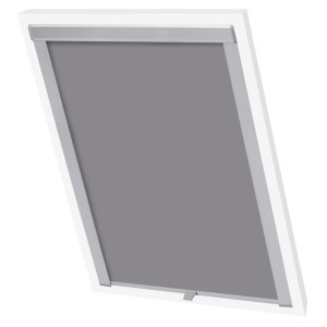 Graues Verdunkelungsrollo vidaXL CK02 für Velux Fenster, passend für Dachfenster.