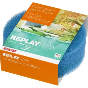 Eheim Filtermatte Replayraw Rund, blaue Filtermatte für Teichpumpen & Filter.