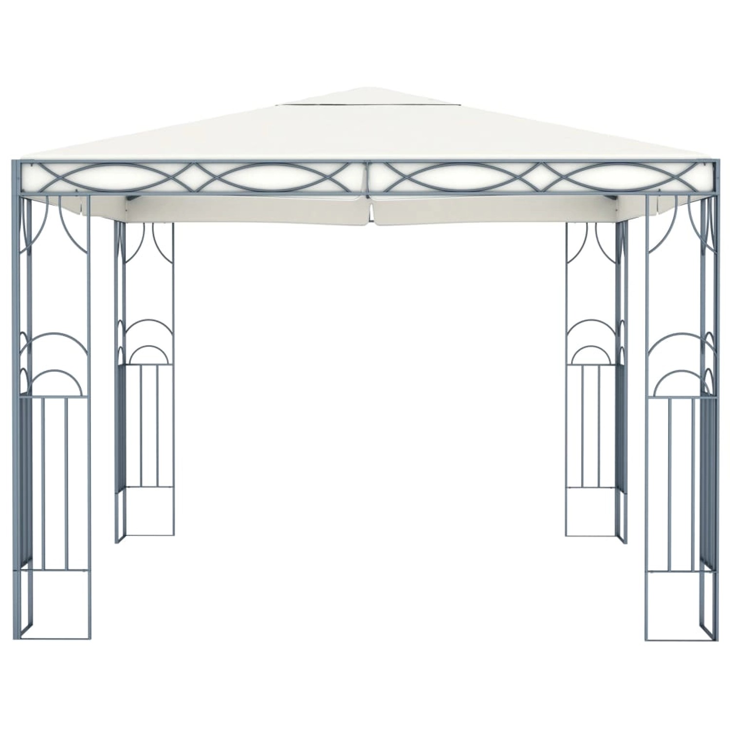 vidaXL Pavillon 300 x 300 cm CremeWeiß