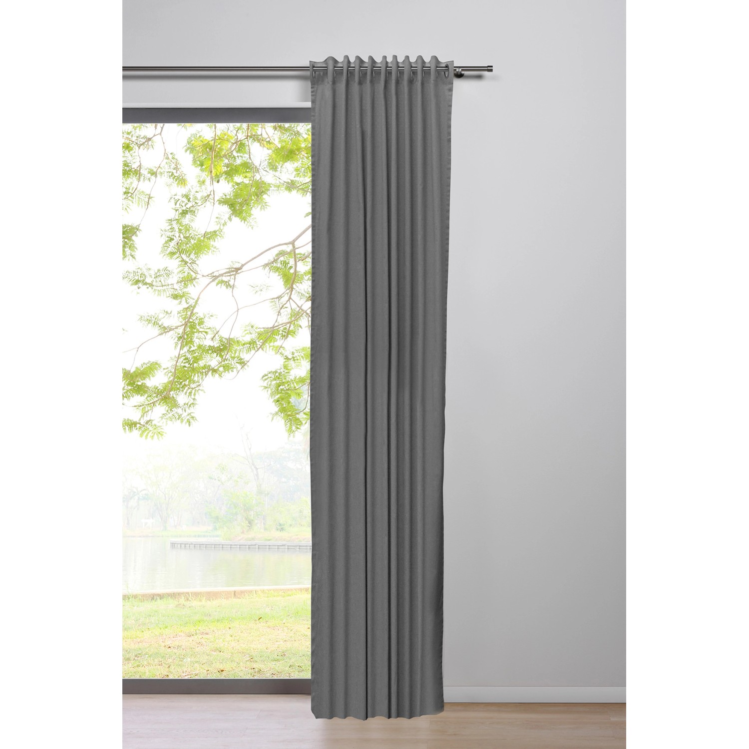 mydeco Ösenschal Breeze Grau 300 cm x 135 cm günstig online kaufen