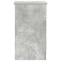 vidaXL Schreibtisch, Betongrau, 90x45x76 cm, Holzwerkstoff mit 3 Schubladen.