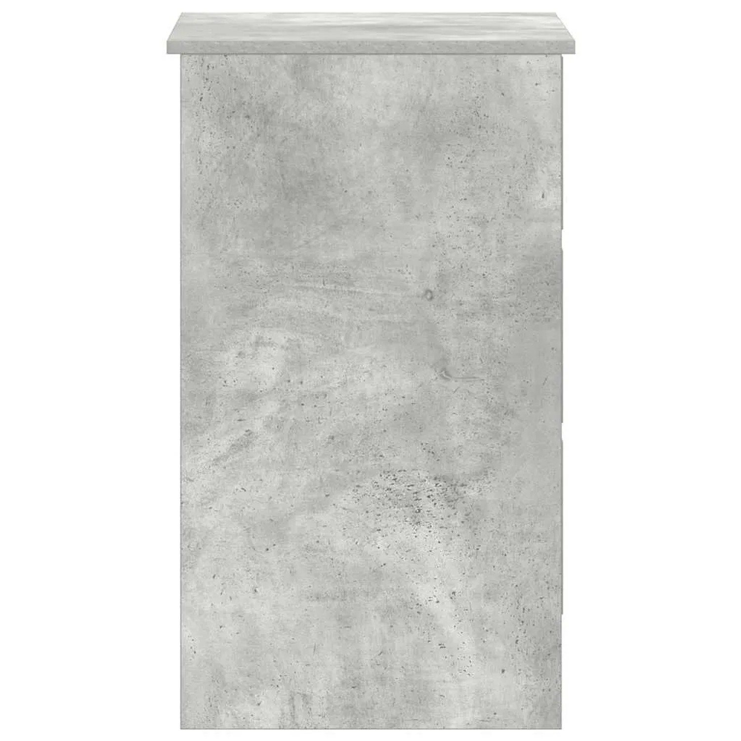 vidaXL Schreibtisch, Betongrau, 90x45x76 cm, Holzwerkstoff mit 3 Schubladen.