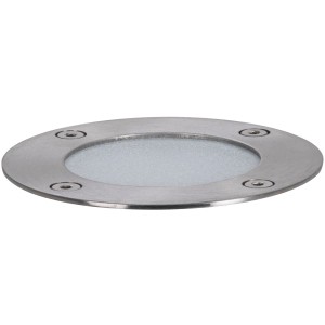 Paulmann LED Bodeneinbaustrahler Floor Plug & Shine, 3er Set, Ø 9,8cm, Edelstahloptik.