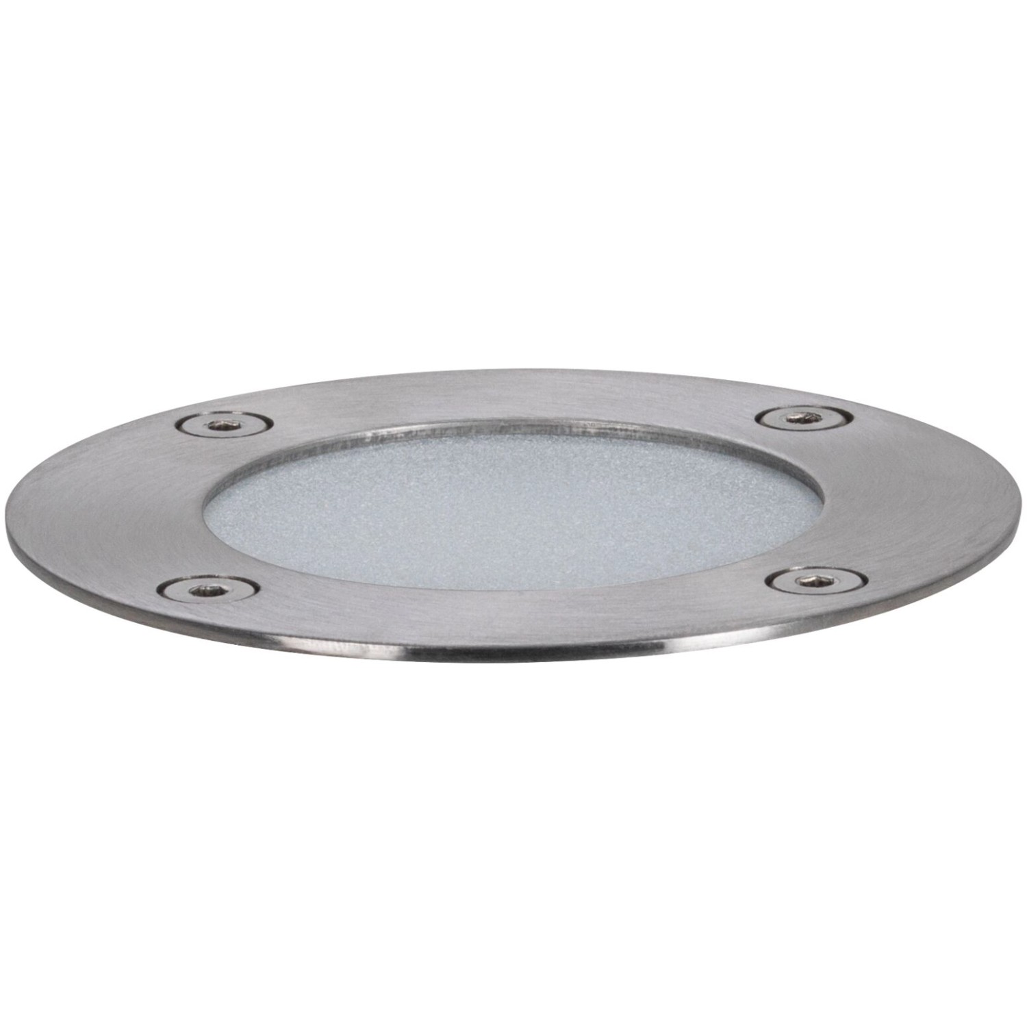 Paulmann LED Bodeneinbaustrahler Floor Plug & Shine, 3er Set, Ø 9,8cm, Edelstahloptik.