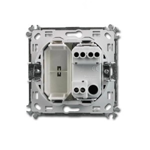 TEM MODUL PLUS Wechsel Schalter Weiß 250V16A UP