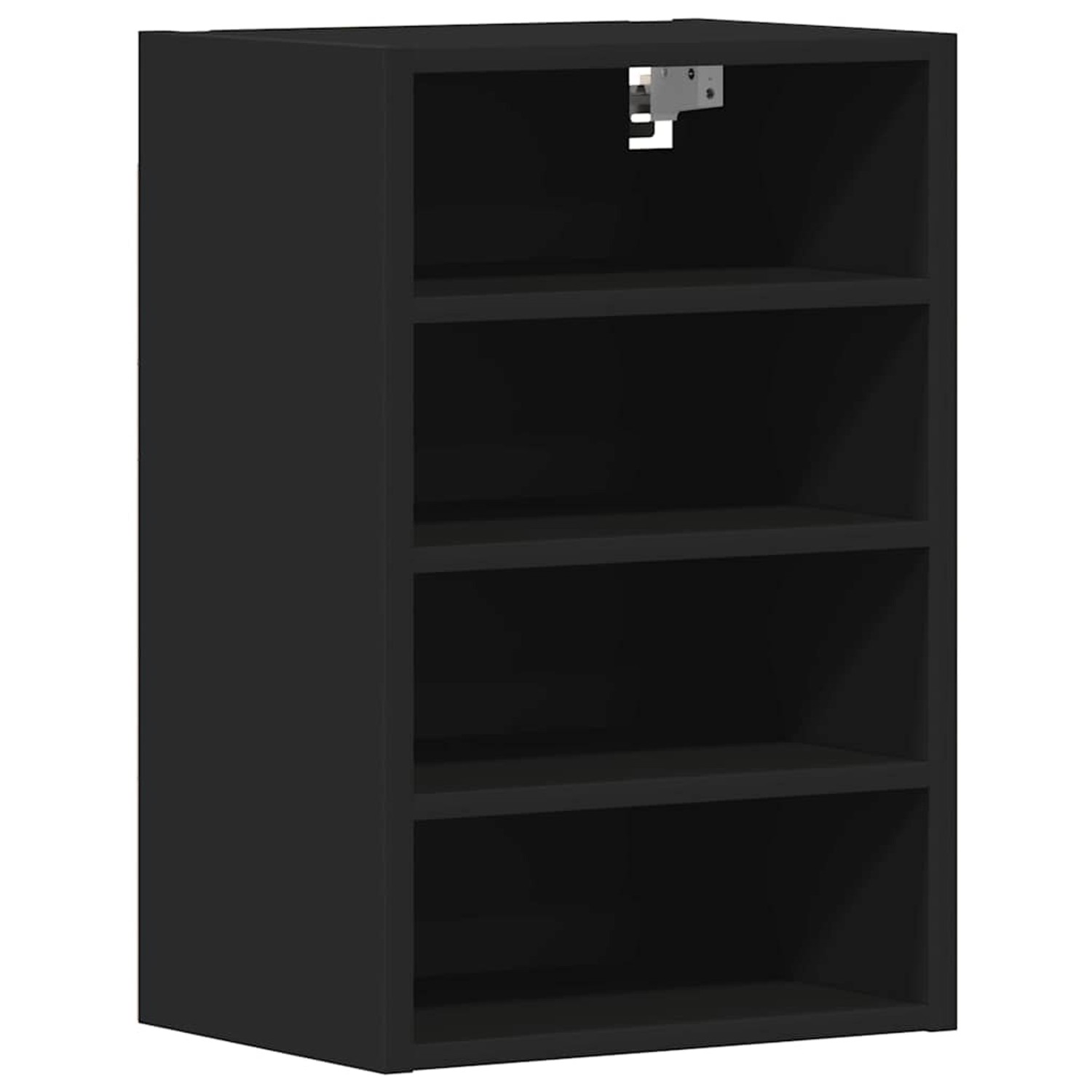 vidaXL Hängeschrank Riga Schwarz 40x29,5x60 cm Holzwerkstoff 854176 günstig online kaufen