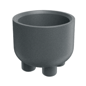 Prosperplast Blumentopf Molta Round Foot Ø 48 cm x 42 cm Granit