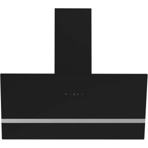 Respekta Dunstabzugshaube CH24090SAM, A, Schwarz, Kopffreihaube mit Touch-Control und LED-Beleuchtung.