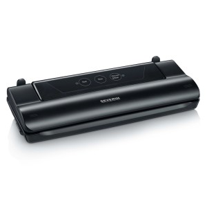 Schwarzes Severin Vakuumiergerät FS 3610 für längere Frische von Lebensmitteln.