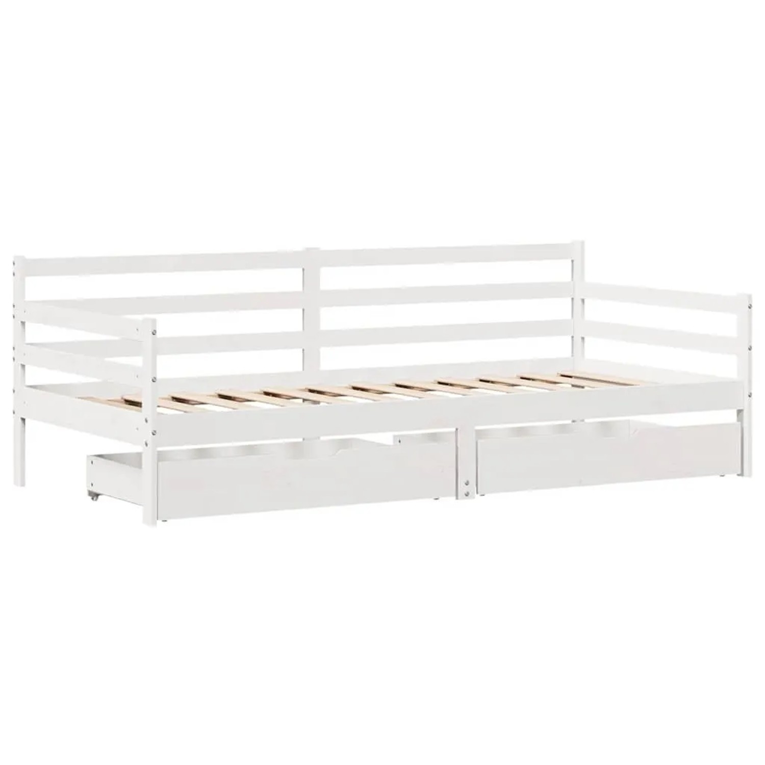 vidaXL Tagesbett mit Schubladen Weiß 90x190 cm Kiefernholz 3302062 günstig online kaufen