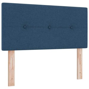 vidaXL LED Kopfteil mit LED-Lichtleisten Blau 90 cm Polyester 3338102