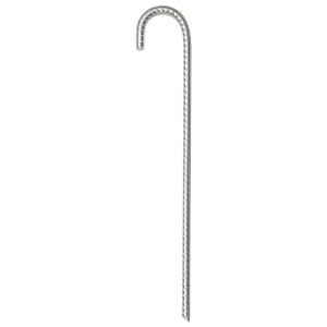 Furnicato Zelthering Set Verzinkter Stahl Silbern 37 X 6 5 Cm