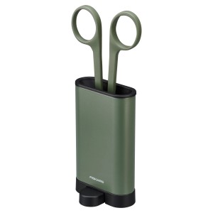 Fiskars Pflanzenschere mit Halter, lange grüne Griffe. Ideal für präzise Schnitte.