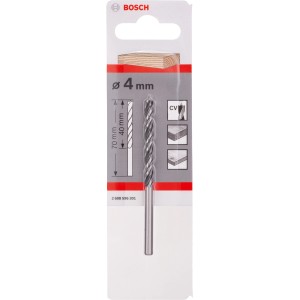 Bosch Holzspiralbohrer Pro, 4 mm, für präzise Löcher in Holz.