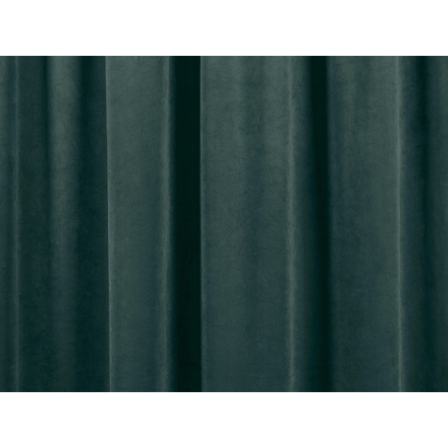 Dunkelgrüner OBI Vorhang im 2er-Set mit Tunnelzug, 135x250 cm, ideal zur Verdunkelung.